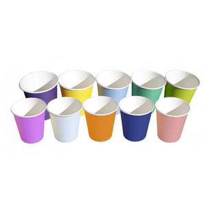 100 paper cups 20 cl - 10 colors to choose from - Medi Stock