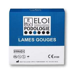 100 Lames de gouges stériles - Elitech by Eloi PodiaFrance - My Podologie