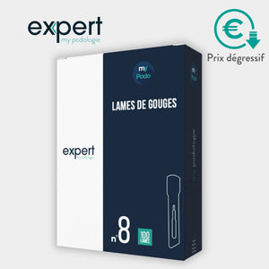 100 Sterile gouge blades - Expert by My Podologie Expert 