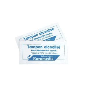 100 Alcohol Pads 70° - Euromedis - My Podology