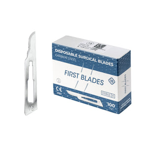 100 hojas de bisturí esterilizadas - First Blades First Blades N-15