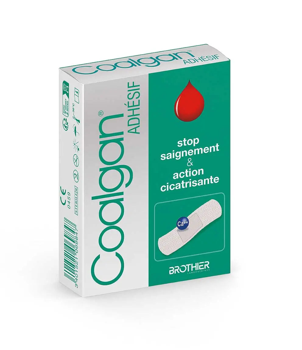 12 Sterile Coalgan Hemostatic Dressings - Laboratoires Brothier Coalgan 