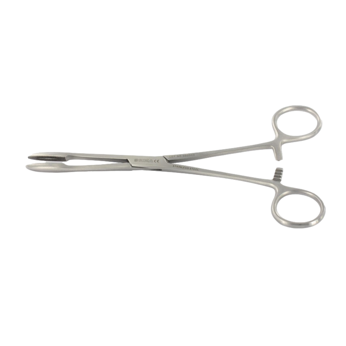 Péan forceps with ribbed jaws