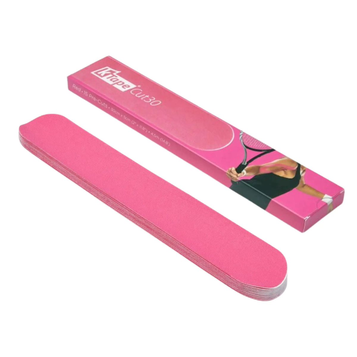 15 tiras de cinta adhesiva precortadas - 30 cm - K-Tape Cut K-Tape  Fucsia