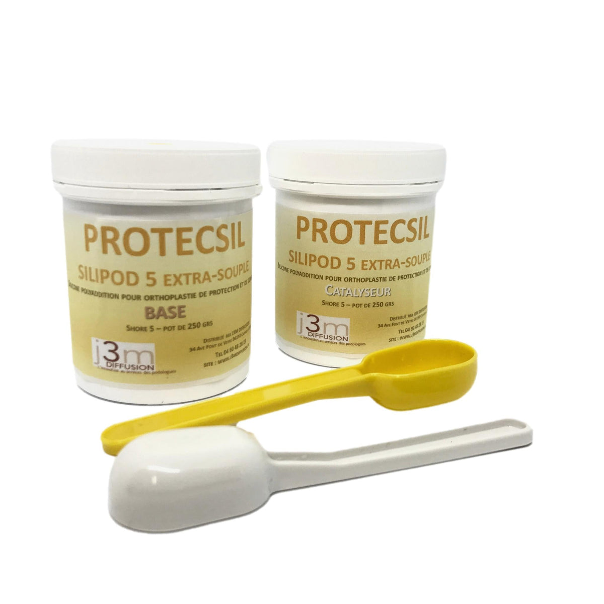 Orthoplasty silicone - Very soft hardness - Shore A 5 - Silipod Protecsil