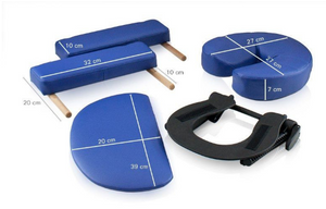 Folding wooden massage table 182 x 60 cm without backrest - 6 colors