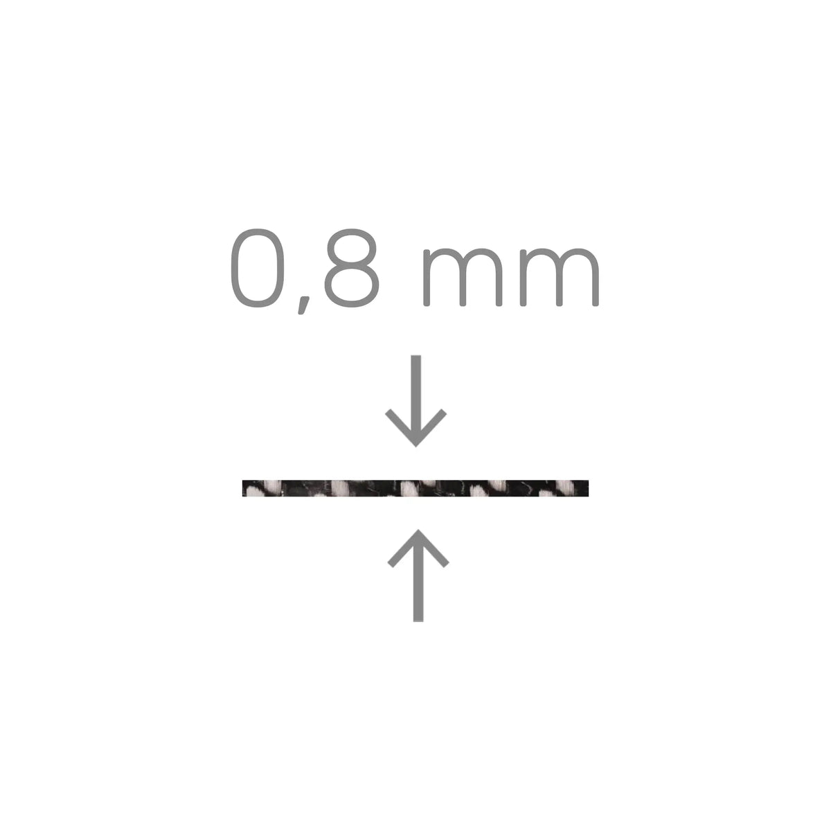 My Carbon Fiber - Carbon fiber - 0.8 mm / 2.1 mm - My Podiatry