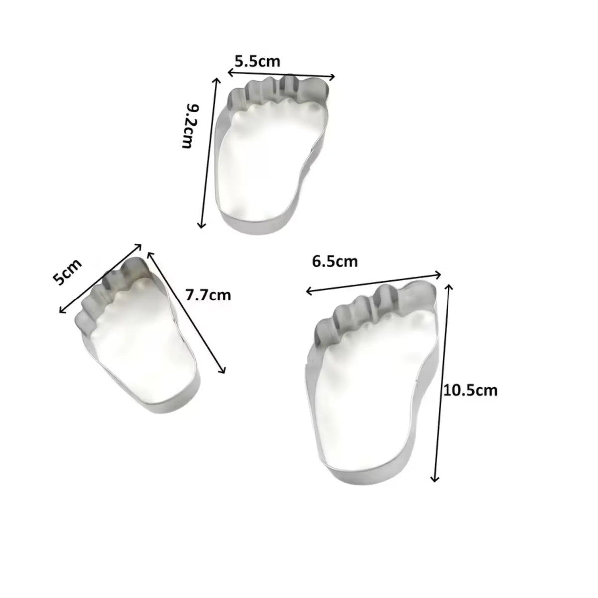 3 Emporte pièces Pied pour Biscuits et Gâteaux - My Podologie My Podologie 
