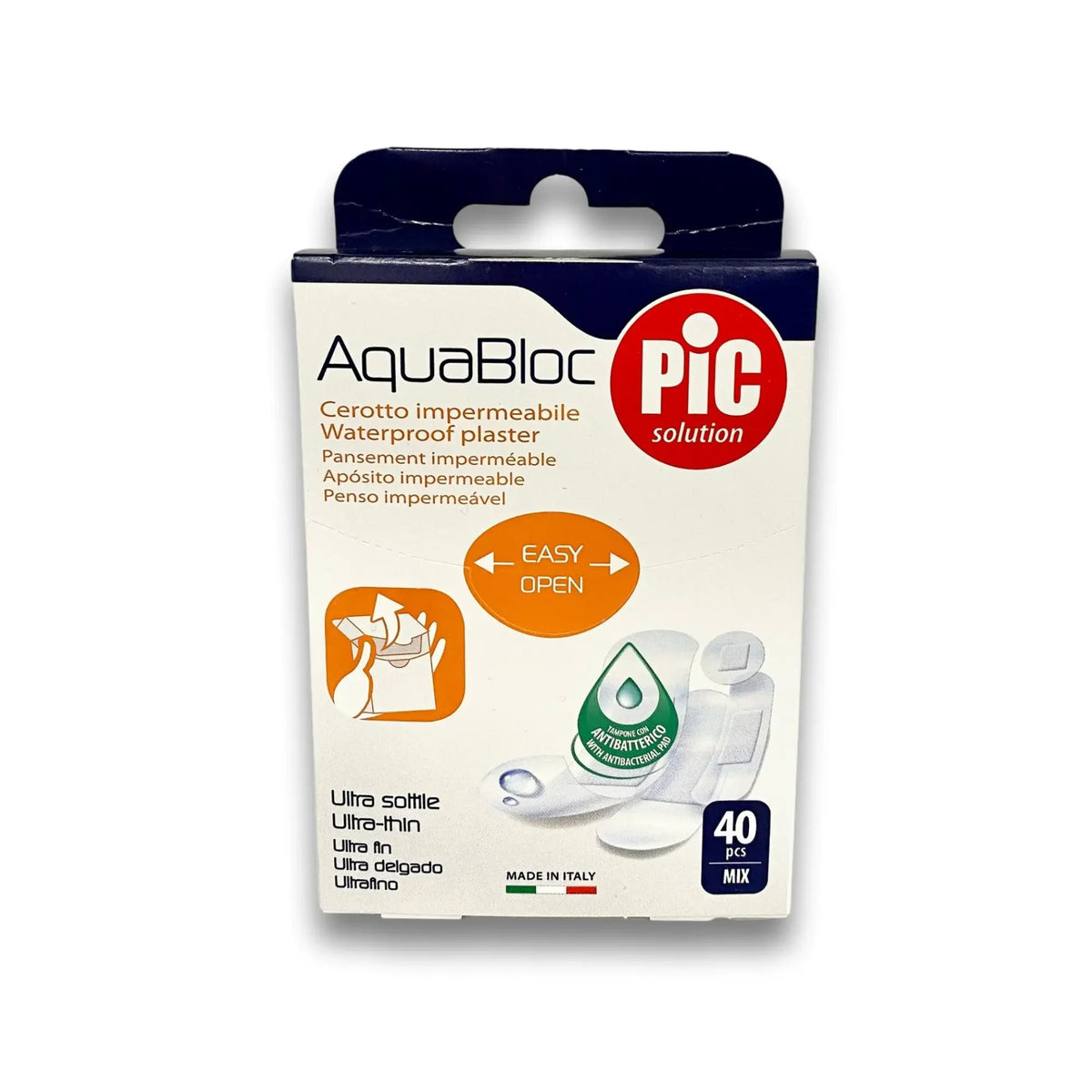 40 Aquabloc waterproof dressings - Assortment - Pic Solution PIC Solution 