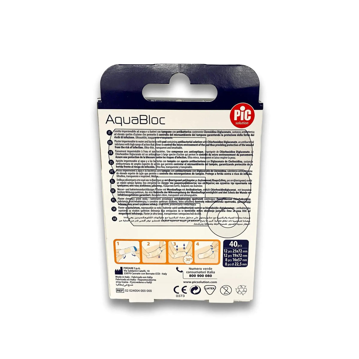 40 Aquabloc waterproof dressings - Assortment - Pic Solution PIC Solution 