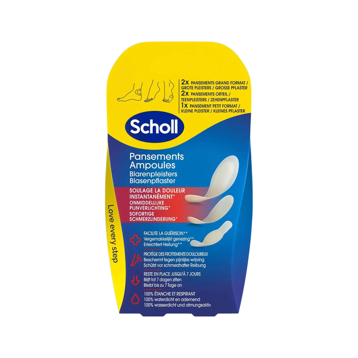 5 Mix Hydrocolloid Dressings Heels/Toes - Scholl Scholl 