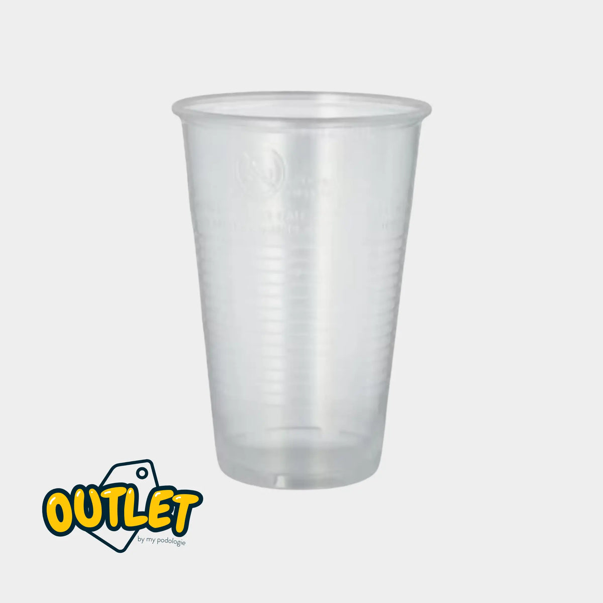 50 gobelets à usage unique en PLA transparent MEDI STOCK 