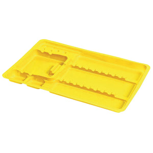 50 plateaux de soin à usage unique avec compartiments - 3 formats My Podologie  180-x-280-x-17-mm-Jaune