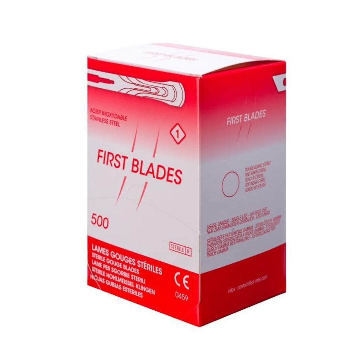 500 hojas de gubia estériles - First Blades