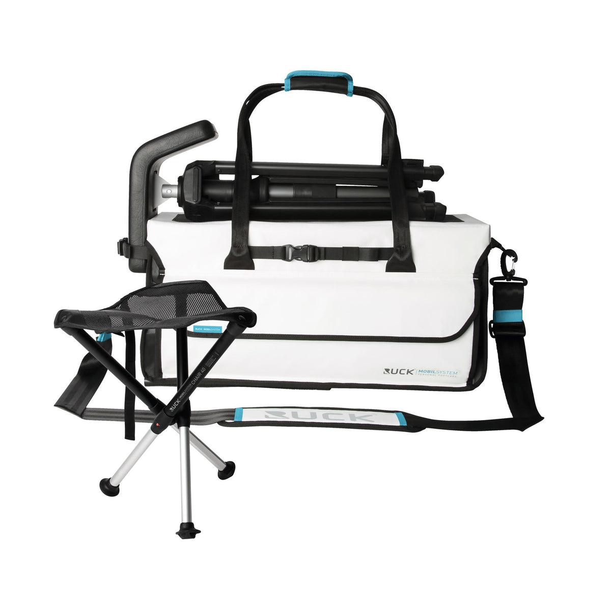 Pack Work case with stool and folding footrest - Ruck
