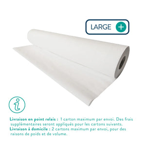 6 rolls Large white examination sheets - 142 sizes - 2 smooth folds My Podologie 