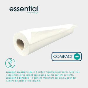6 rolls White examination sheets - Compact - 300 sizes - 2 Essential smooth plies 