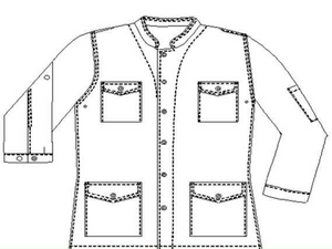 Saharan - Tunic - Convertible long sleeves - Men - 80 cm - Ambulance range