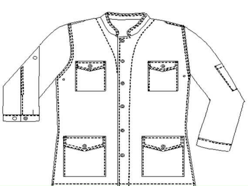 Saharan - Tunic - Convertible long sleeves - Men - 80 cm - Ambulance range