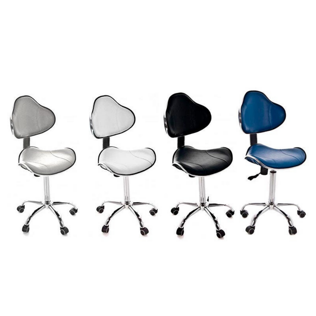 Ergonomic gas lift stool - 5 casters