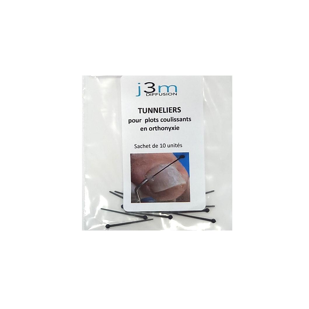 Plastic tunnel boring machines - For sliding block - Pack of 10
