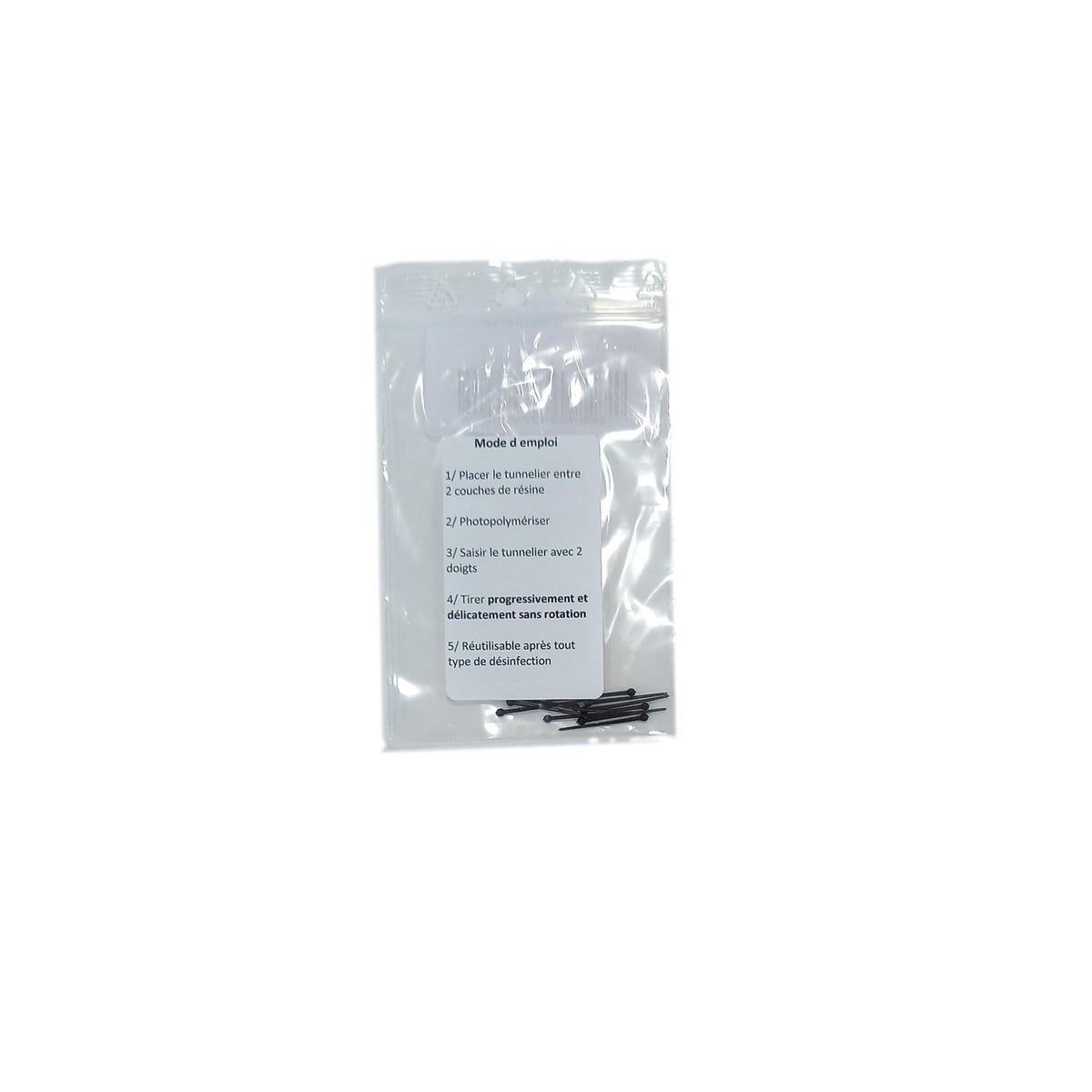 Plastic tunnel boring machines - For sliding block - Pack of 10