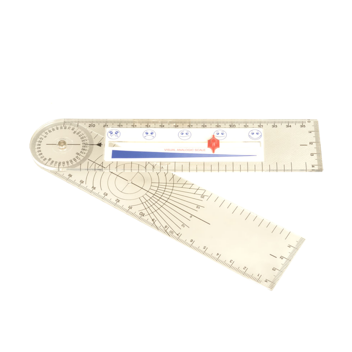 Goniometer with pain scale