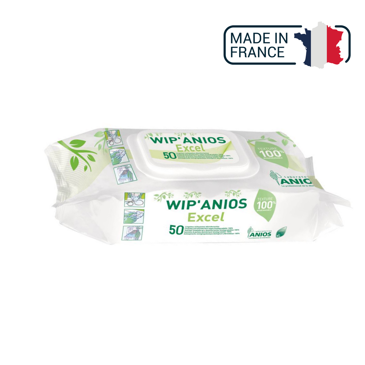 Wip'Anios Excel - 50 Wipes - Anios