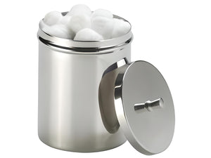 Cotton box with stainless steel lid