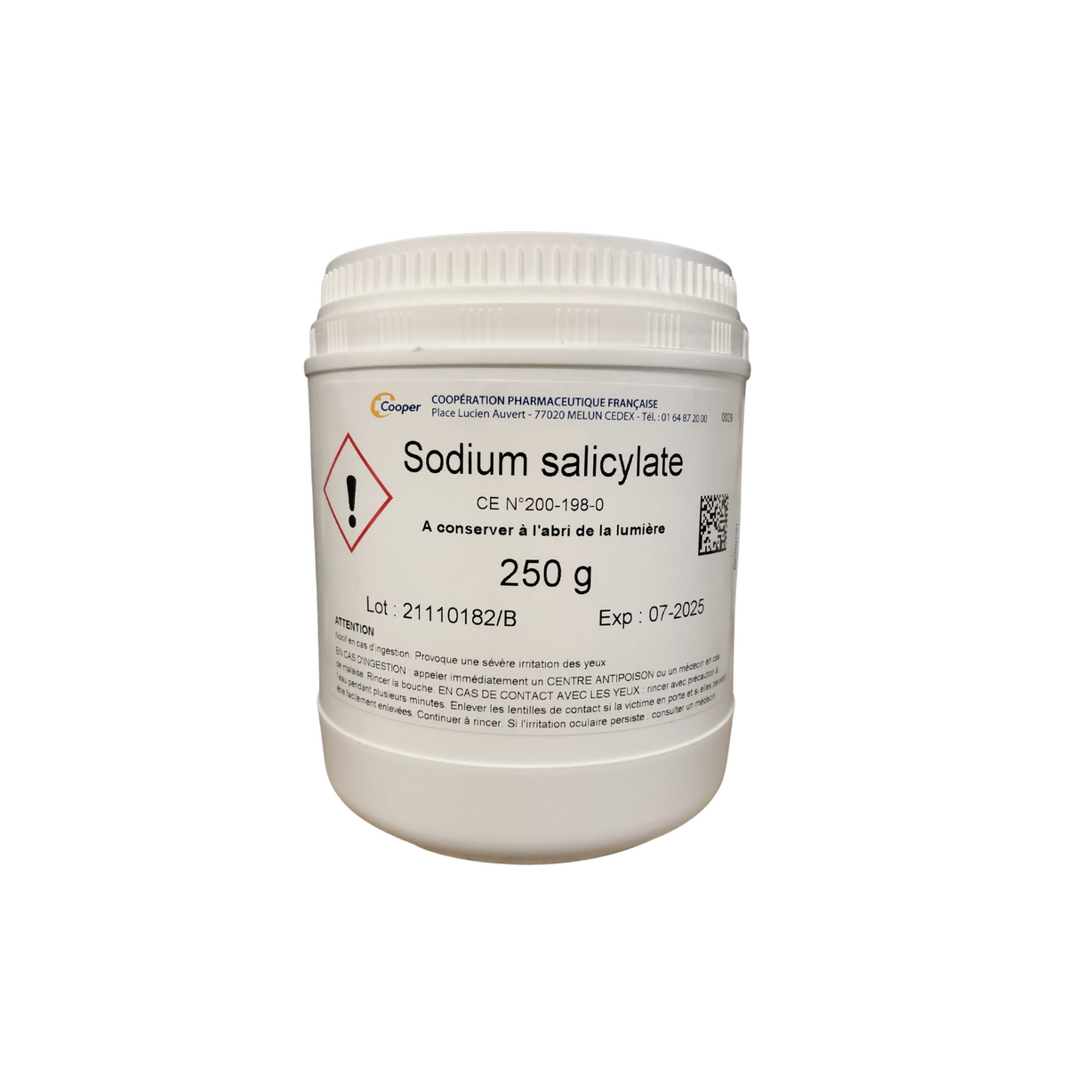 Box of 250 g of sodium salicylate for the treatment of warts - Cooper