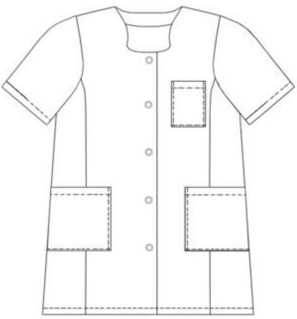Elise - blusa 3/4 - Manga corta - Mujer - 85 cm