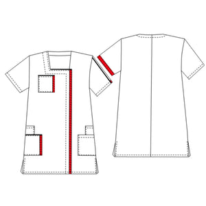 Iris - 3/4 blouse - Short sleeves - Women - 85 cm
