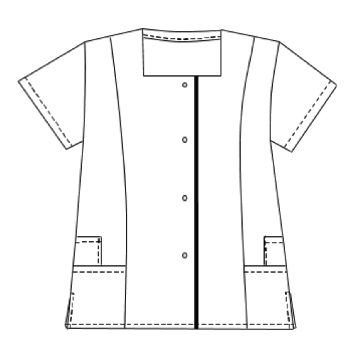 Léa - Tunic - Short sleeves - Women - 70 cm