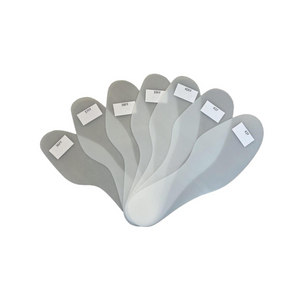 Template set for manufacturing orthopedic podiatry insoles