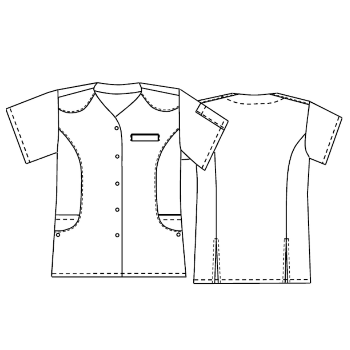 Maggy - Túnica - Manga corta - Mujer - 70 cm