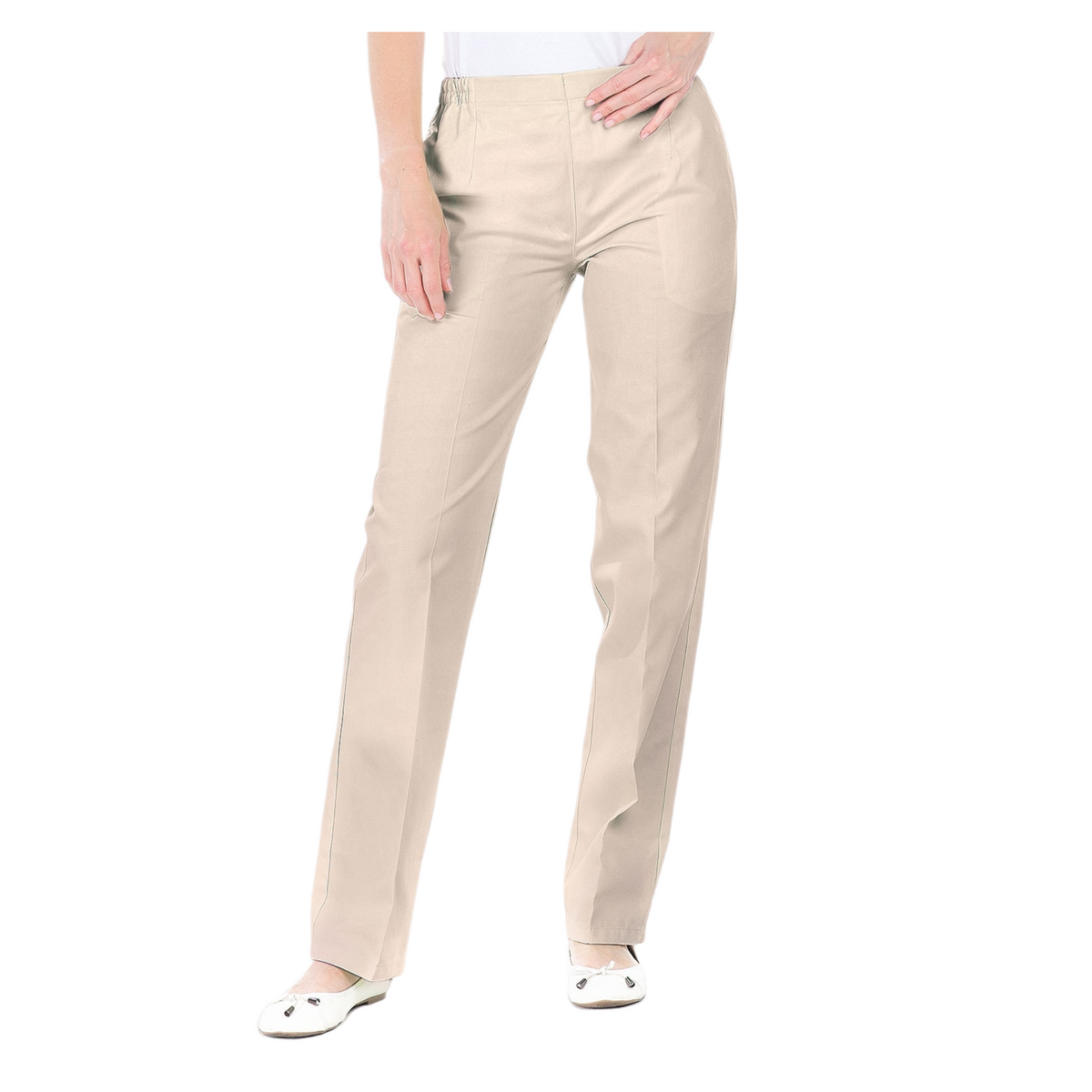 Manhattan - Trousers - Women - Elastic waistband - With pockets