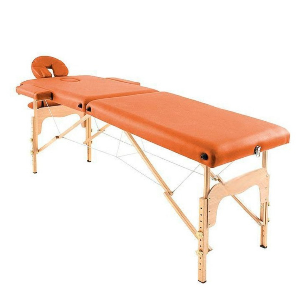 Camilla de masaje plegable de madera 186 x 66 cm sin respaldo - 6 colores