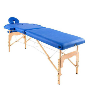 Camilla de masaje plegable de madera 186 x 66 cm sin respaldo - 6 colores