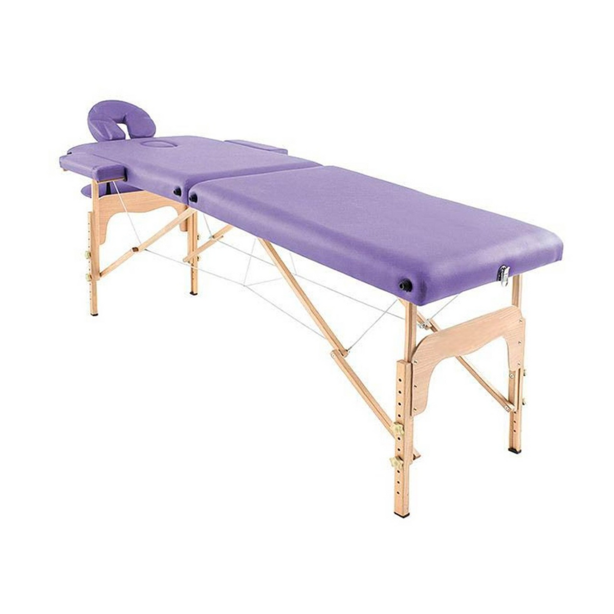 Camilla de masaje plegable de madera 186 x 66 cm sin respaldo - 6 colores