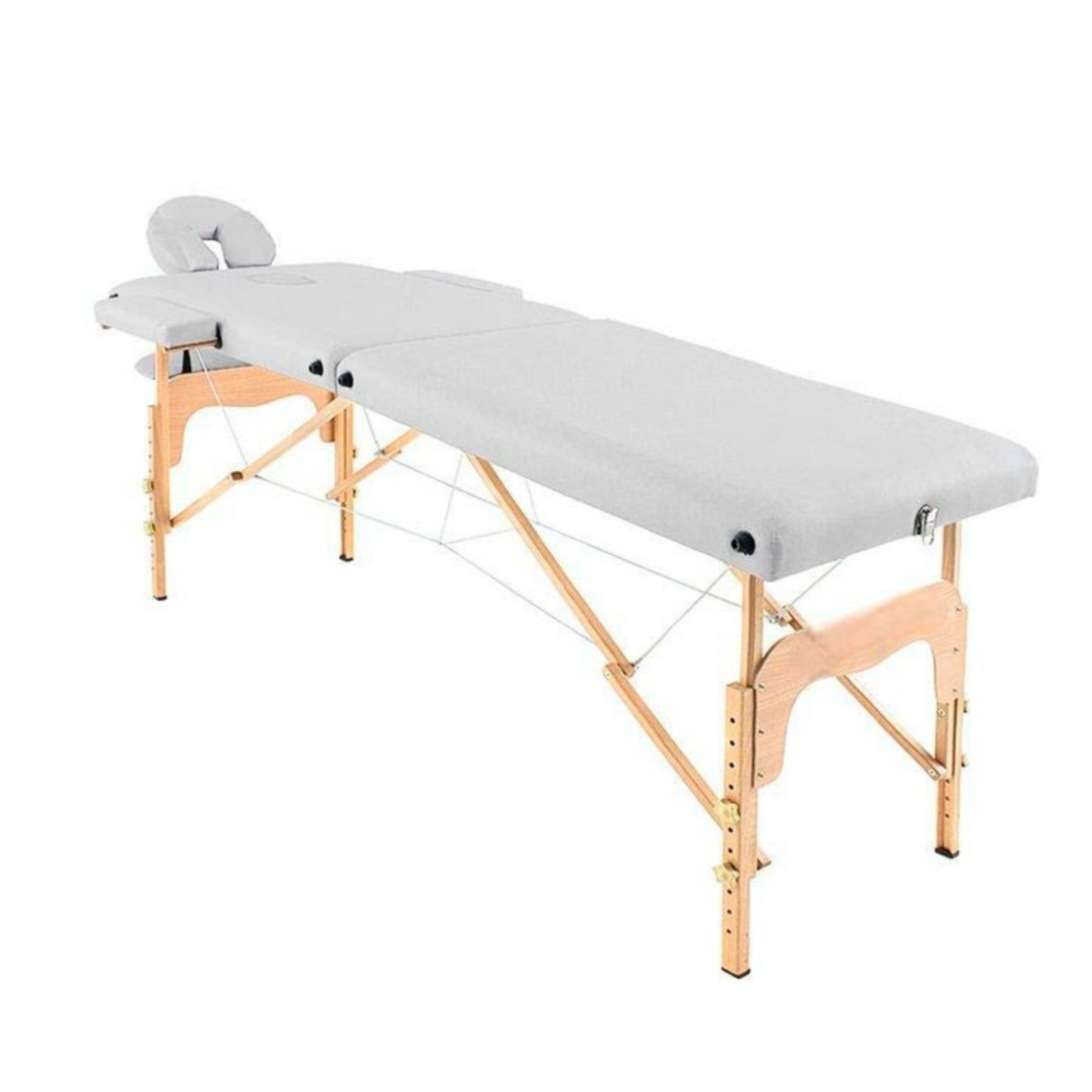Camilla de masaje plegable de madera 186 x 66 cm sin respaldo - 6 colores
