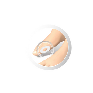 Self-Adhesive Stretchable Felt Rings - Round Shape - 5 mm / Ø 32 mm - 4 - Pressure Relief - Ruck