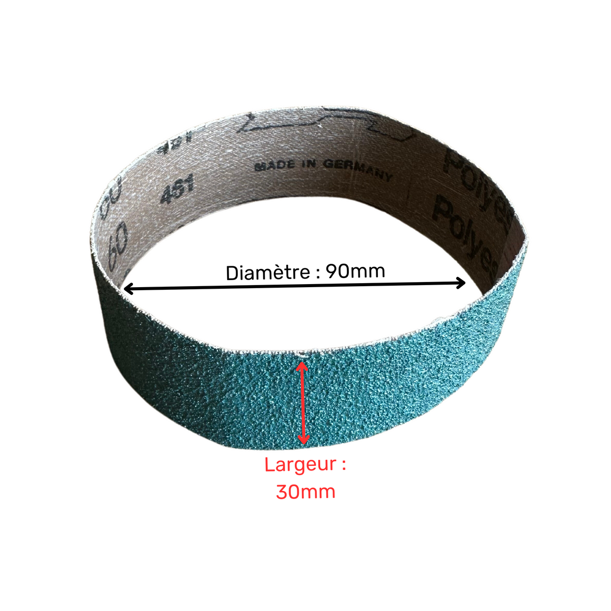 Set of 2 abrasive sleeves for rollers - For bench grinder