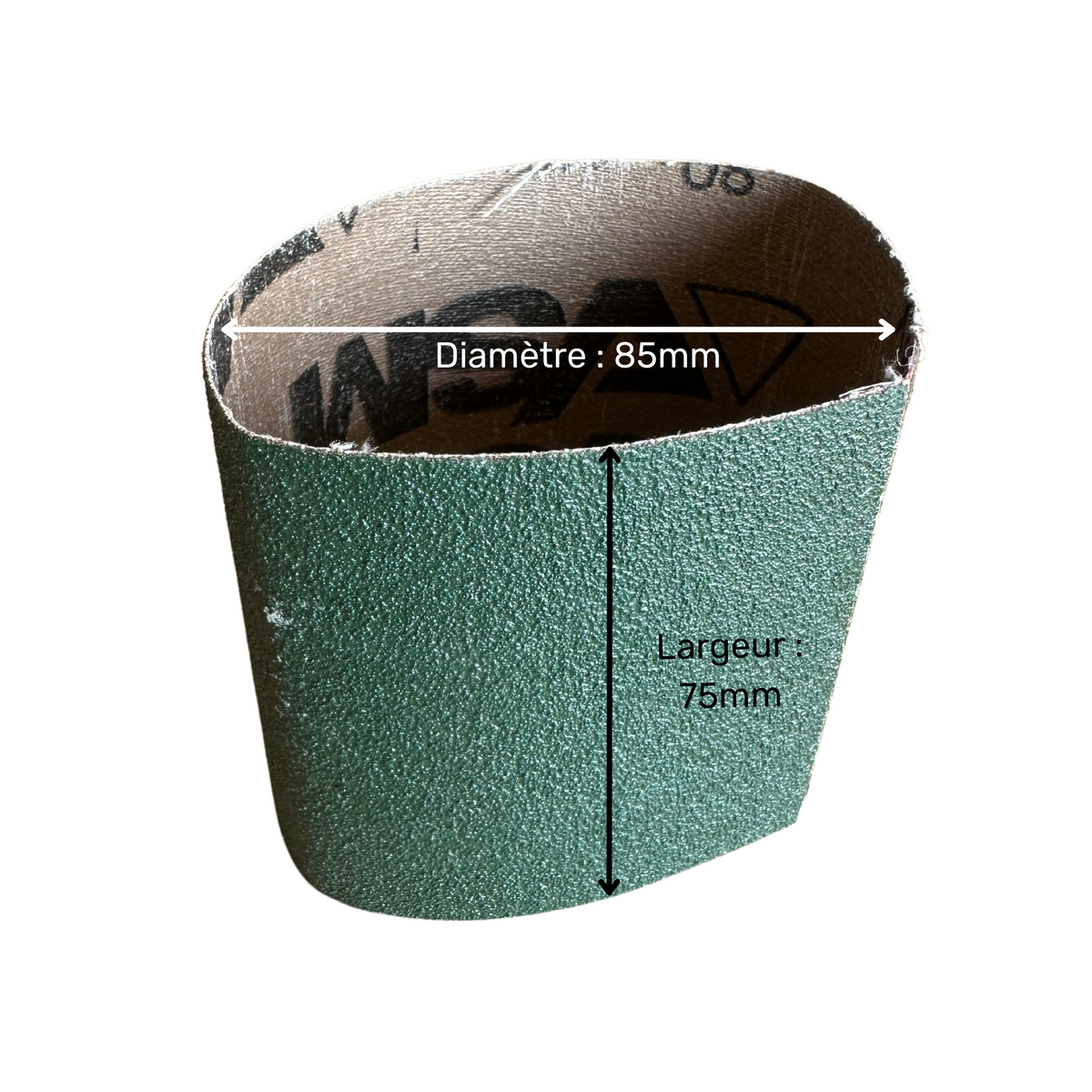 Set of 2 abrasive sleeves for rollers - For bench grinder