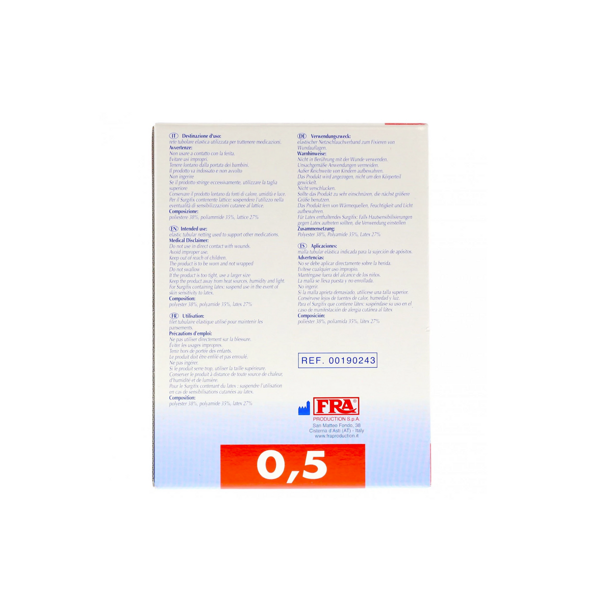 Tubular finger net Size 0.5 - Surgifix