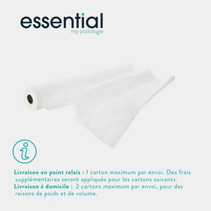 9 rolls White examination sheets - 121 sizes - 2 Essential embossed plies 