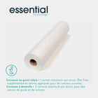 9 rouleaux Draps d'examen blancs lisses - 135 formats - 50 x 35 cm