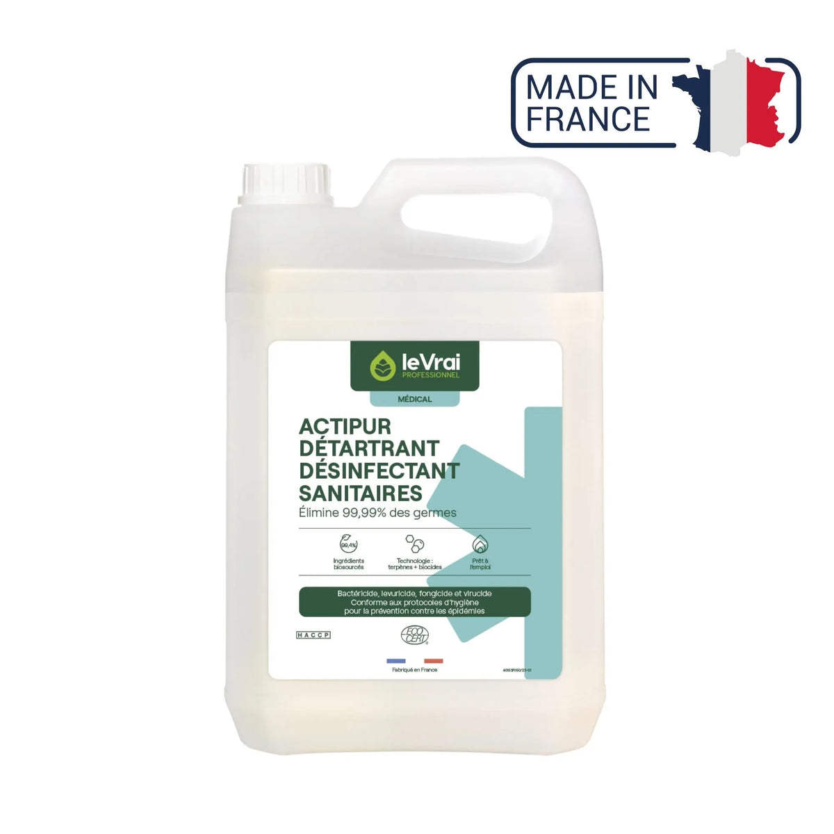 Actipur Sanitary Descaler Disinfectant - Two capacities available - Le Vrai Professionnel My Podologie 