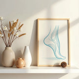 Póster decorativo - Desenrollando el pie en movimiento