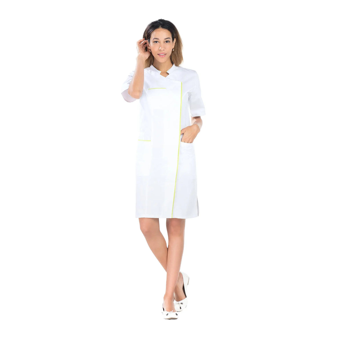 Aline - Blouse longue - Manches courtes - Femme - 100 cm My Podologie 
