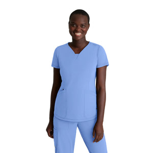 Amya - Túnica Con Cuello En V - Mujer - Skechers Slip-ins SKECHERS SLIP-INS KNITS Azul cielo / XL